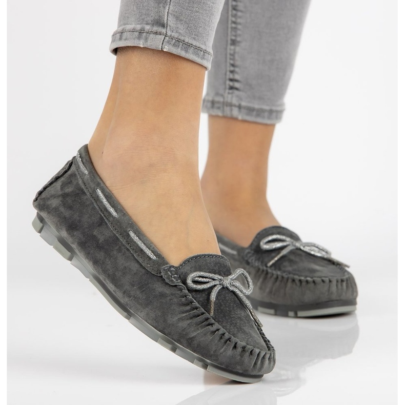 Mocasines de piel Filippo DP1203/20 Gr gris 1 Mocasines de piel Filippo DP1203/20 Gr gris 1