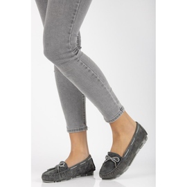 Mocasines de piel Filippo DP1203/20 Gr gris 3