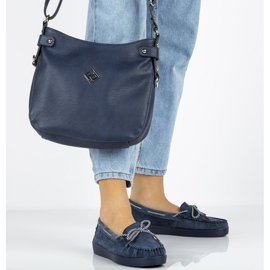 Mocasines en piel Filippo DP1200/20 Nv azul marino 1