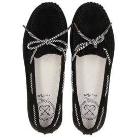 Zapatos de cuero Filippo DP1200/20 Bk negro 5