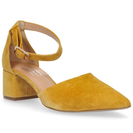 Sandalias Filippo 1515 Terciopelo Senape amarillo 1