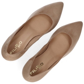 Bombas Filippo F637 Beż Natural beige 2