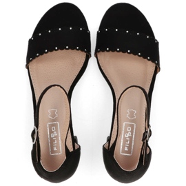 Filippo DS1350/20 Bk sandalias negras negro 4