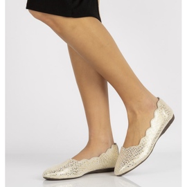 Bailarinas de cuero Filippo DP1336/20 Go dorado amarillo 1 Bailarinas de cuero Filippo DP1336/20 Go dorado amarillo 1