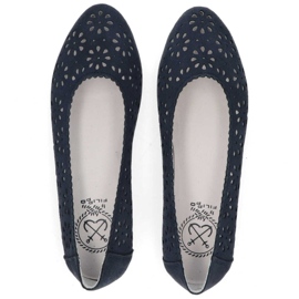 Zapatos de piel Filippo DP680/20 Nv azul marino 3