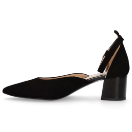 Zapatos De Salón Filippo F272 Ante Negro 4