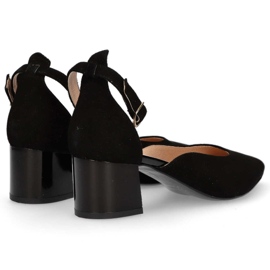 Zapatos De Salón Filippo F272 Ante Negro 7