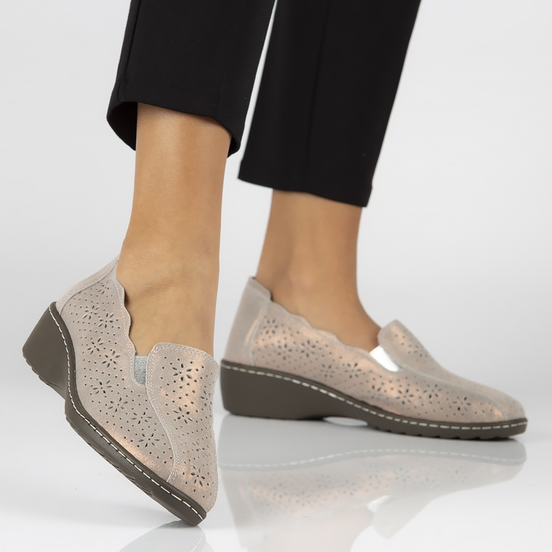 Zapatos Filippo DP754 / 20 Go Gold rosado dorado amarillo 1