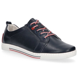 Zapatos de piel Filippo DP008/20 Nv azul marino 1