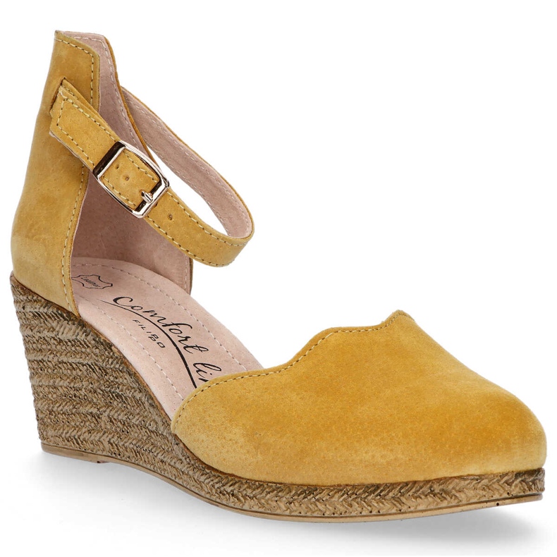 Sandalias de piel Filippo DS1394/20 Yl amarillo 1