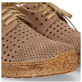 Zapatos Filippo 20071 Velour Taupe marrón 3