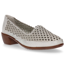 Zapatos de cuero Filippo DP748/20 Si plata 3