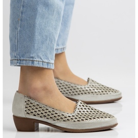 Zapatos de cuero Filippo DP748/20 Si plata 5