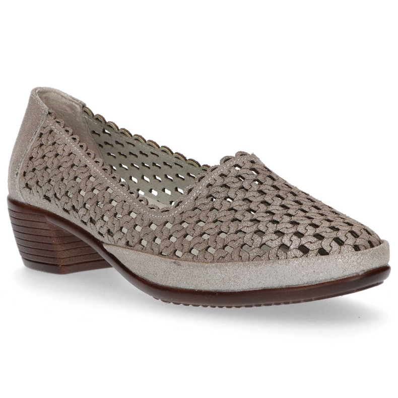 Zapatos de cuero Filippo DP748 / 20 Gr gris 1