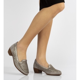 Zapatos de piel Filippo DP1405 / 20 Gr gris 2