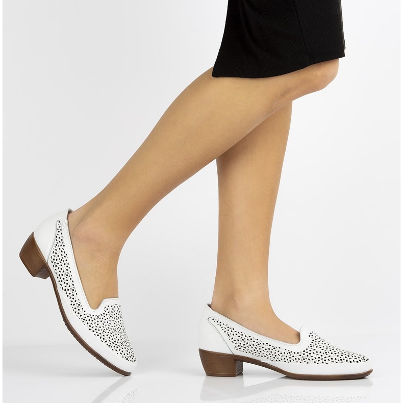 Zapatos de piel Filippo DP1405/20 Wh blanco 1