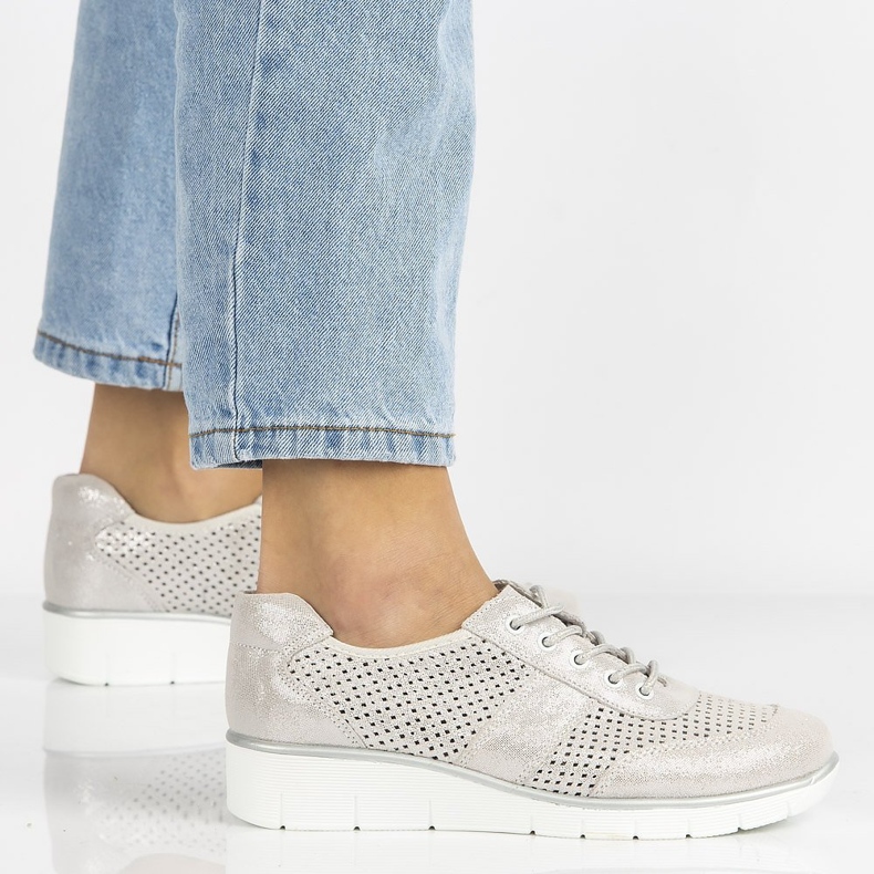 Zapatos de piel Filippo DP028/20 Si plata gris 2 Zapatos de piel Filippo DP028/20 Si plata gris 2