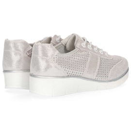 Zapatos de piel Filippo DP028/20 Si plata gris 6