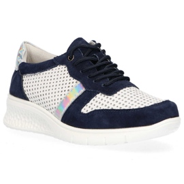 Zapatos Filippo DP1389 / 20 Wh Nv Blanco Azul marino amarillo 2
