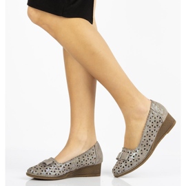 Zapatos de piel Filippo DP752 / 20 Gr gris 1