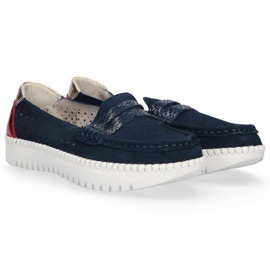 Zapatos de piel Filippo DP1413/20 Nv azul marino 4