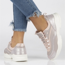 Zapatillas de cuero para mujer Filippo DP1411 / 20 Pi rosa rosado 5
