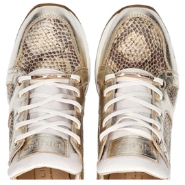 Zapatos Filippo 460 Dorado R2 Blanco 1
