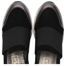 Zapatos Filippo 018 Ante Negro / Níquel plata 1