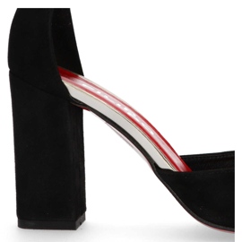 Filippo 2059 / OBL K-Zapatos de tacón de gamuza negro 6