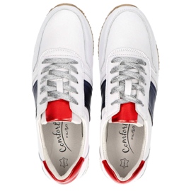 Zapatos de cuero Filippo DP1265 / 20 Wh Nv blanco azul marino amarillo 6