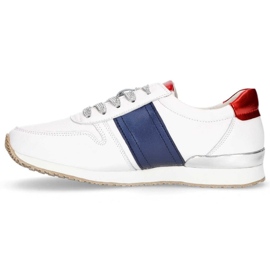 Zapatos de cuero Filippo DP1265 / 20 Wh Nv blanco azul marino amarillo 7