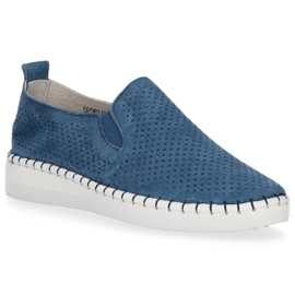 Zapatos de piel Filippo DP063/20 Nv azul marino 2