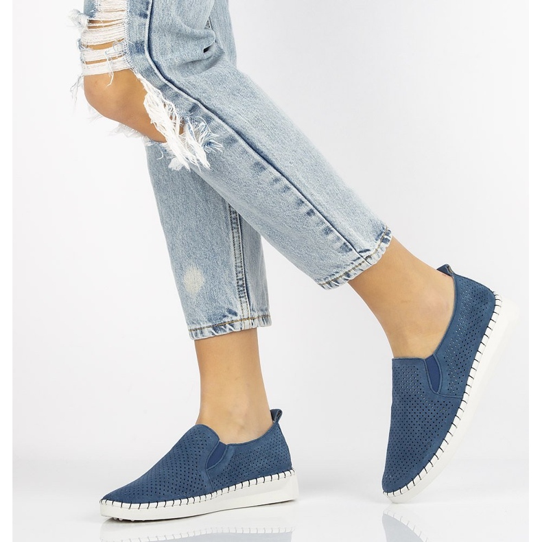 Zapatos de piel Filippo DP063/20 Nv azul marino 1