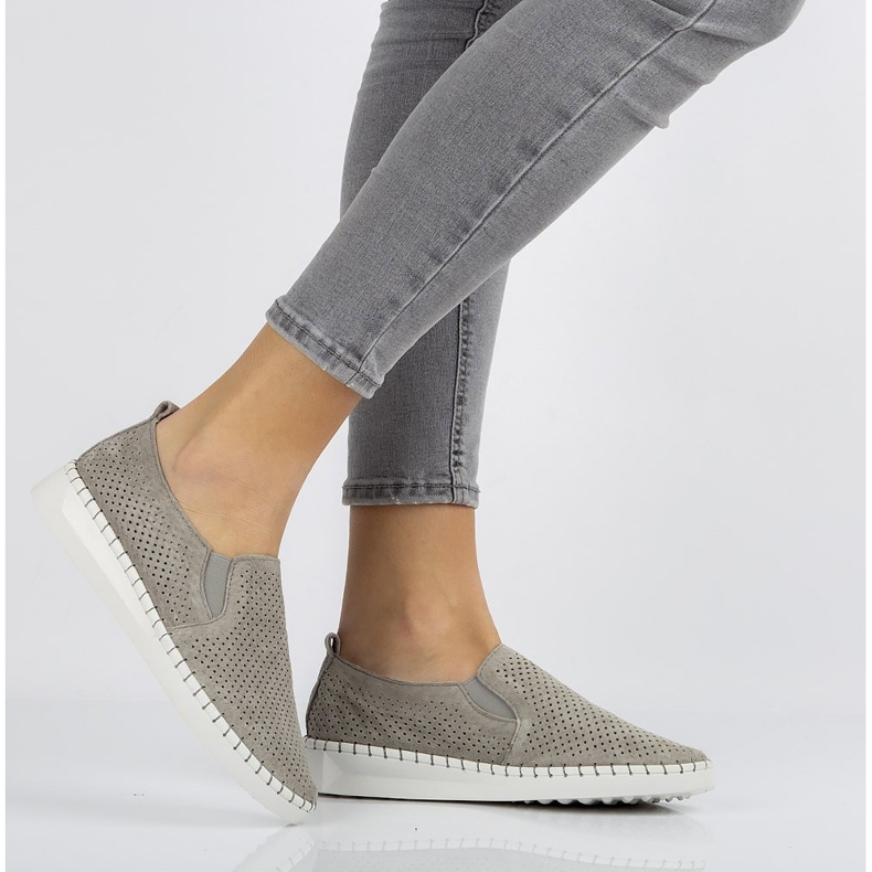 Zapatos de piel Filippo DP063 / 20 Gr gris 1