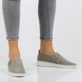 Zapatos de piel Filippo DP063 / 20 Gr gris 2