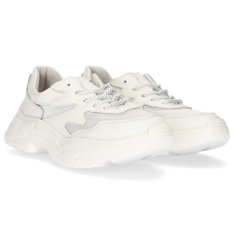 Zapatillas de cuero Filippo DP1410 / 20 Wh blanco 2 Zapatillas de cuero Filippo DP1410 / 20 Wh blanco 2