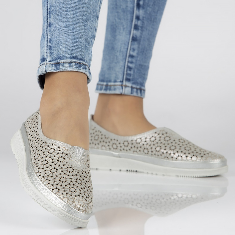 Zapatos Filippo DP1400 / 20 Si Plata caqui gris verde 1