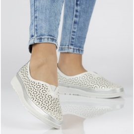 Filippo DP1400 / 20 Wh Blanco zapatos bajos caqui verde 1