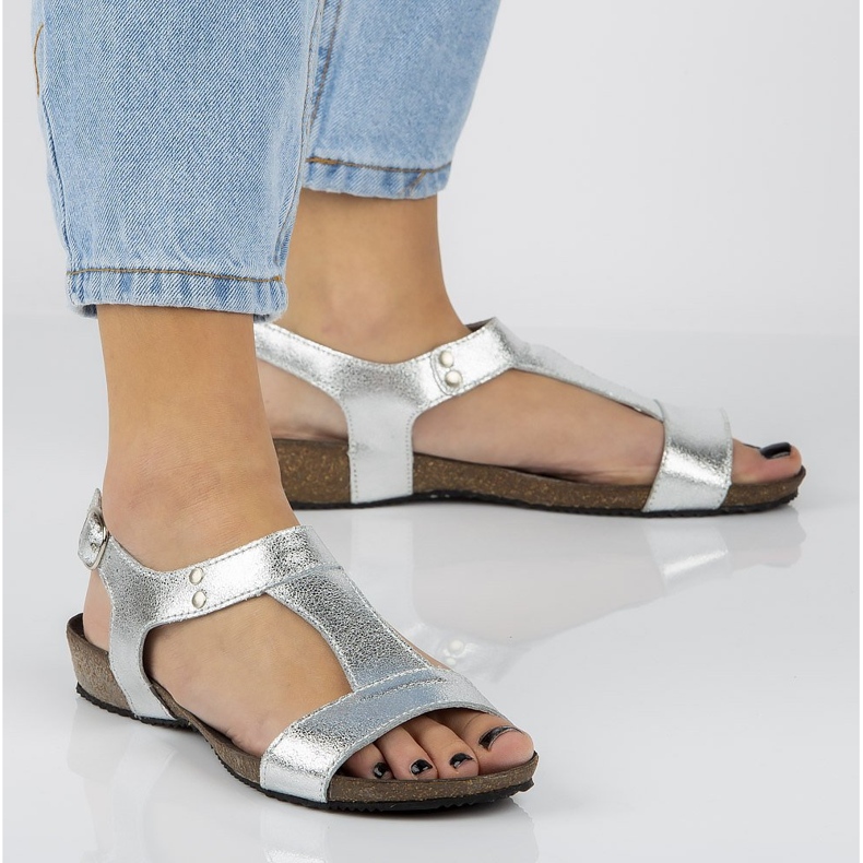 Sandalias Filippo DS1271/20 Si plata gris 1