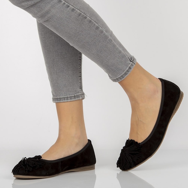 Bailarinas de cuero Filippo DP1206/20 Bk negro 2