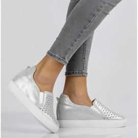 Zapatos de piel Filippo DP1398/20 Si plata 3