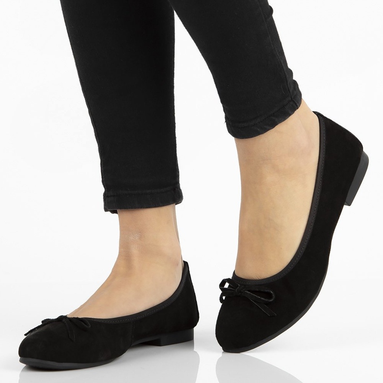 Bailarinas de cuero Filippo DP1231/20 Bk negro 1