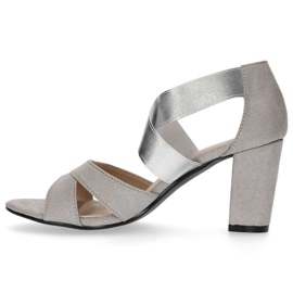 Sandalias Filippo DS776/20 Si Plata gris 5