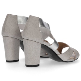 Sandalias Filippo DS776/20 Si Plata gris 6