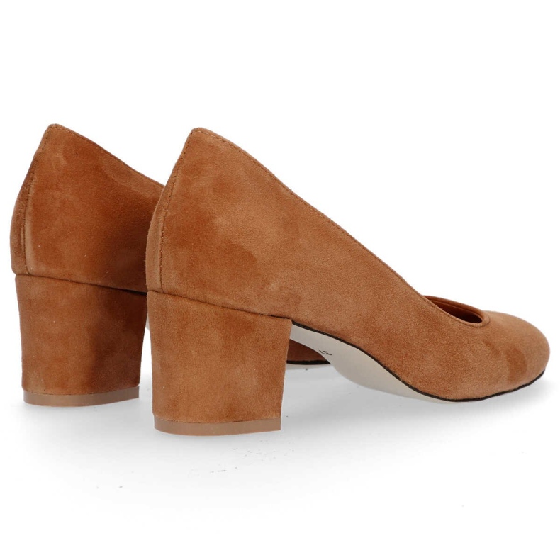 Zapatos de salón Filippo 1512 Terciopelo Kork marrón 2