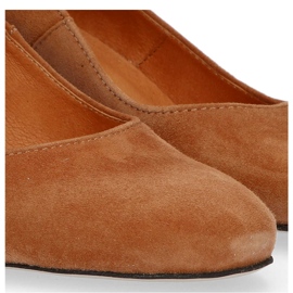 Zapatos de salón Filippo 1512 Terciopelo Kork marrón 3