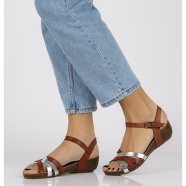Sandalias de piel Filippo DS1333/20 Br marrón 2