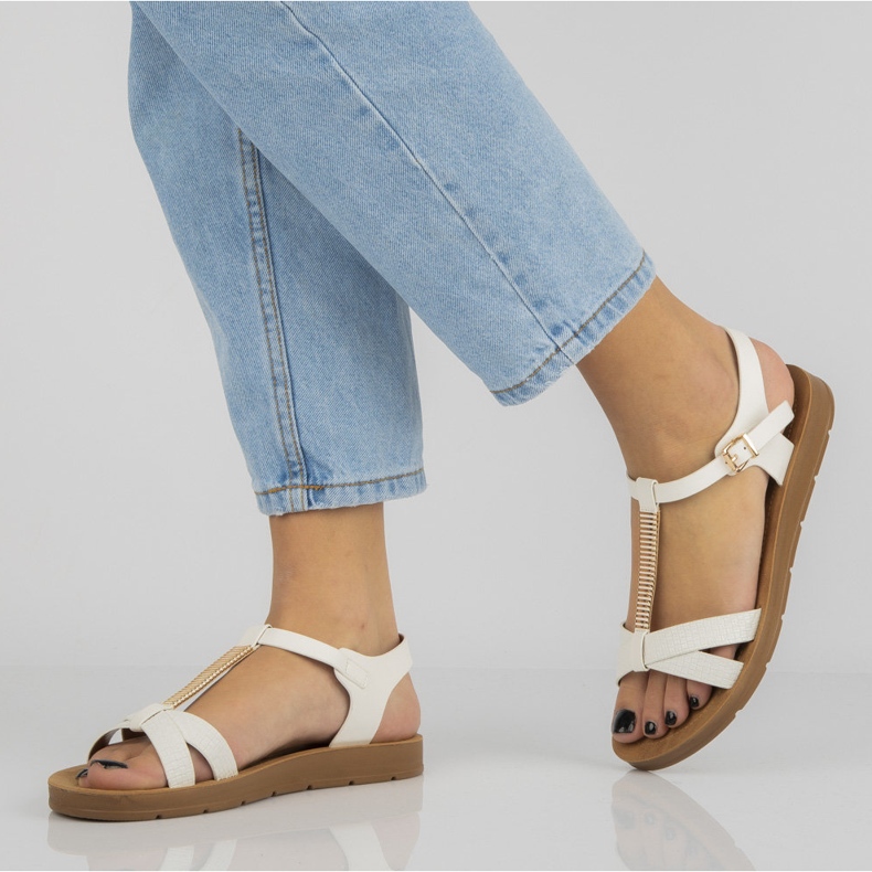 Filippo DS802 / 20 Wh Sandalias blancas blanco marrón 1 Filippo DS802 / 20 Wh Sandalias blancas blanco marrón 1