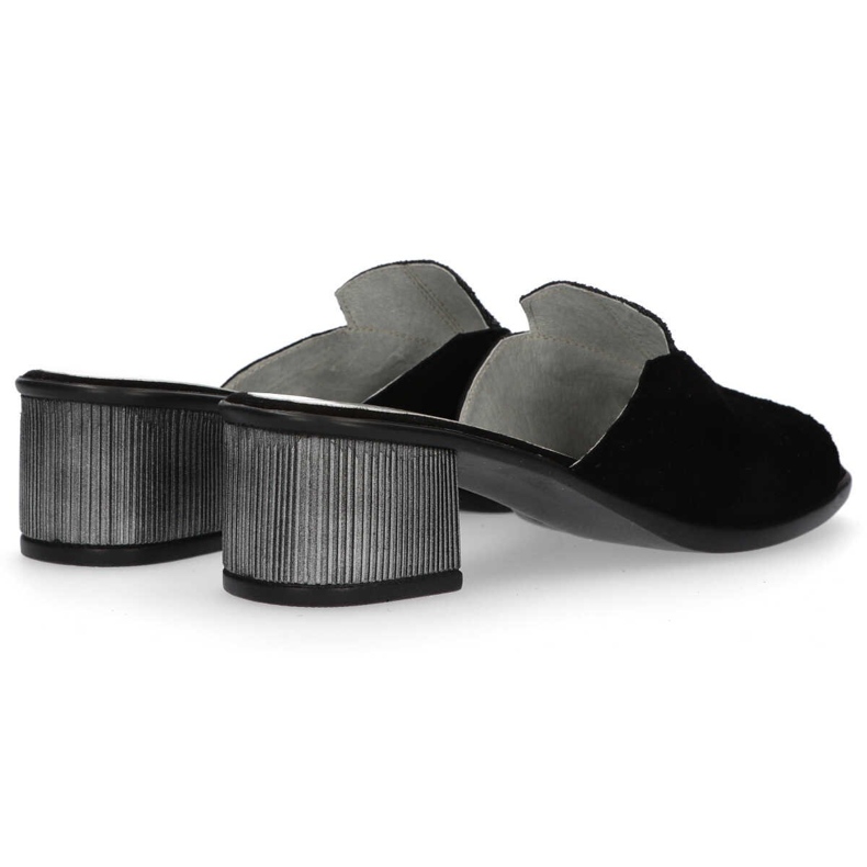 Pantuflas Filippo 1442 Lentejuelas Ante Negro 1