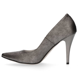 Zapatos de salón Filippo 2160 Fume Grey plata gris 2
